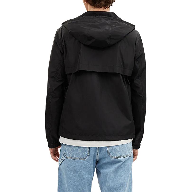 Shop コーチ SS24 カラーブロック ジップアップ フーディ ジャケット チャコールグレー. CO805-R8E