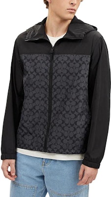 コーチ SS24 カラーブロック ジップアップ フーディ ジャケット チャコールグレー. CO805-R8E Purchase コーチ SS24 カラーブロック ジップアップ フーディ ジャケット チャコールグレー. CO805-R8E