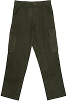 COACH SS24 Green Utility Pants with Flap Pocket and Zipper Closure CX651-CCF COACH SS24 Green Utility Pants with Flap Pocket and Zipper Closure CX651-CCF
