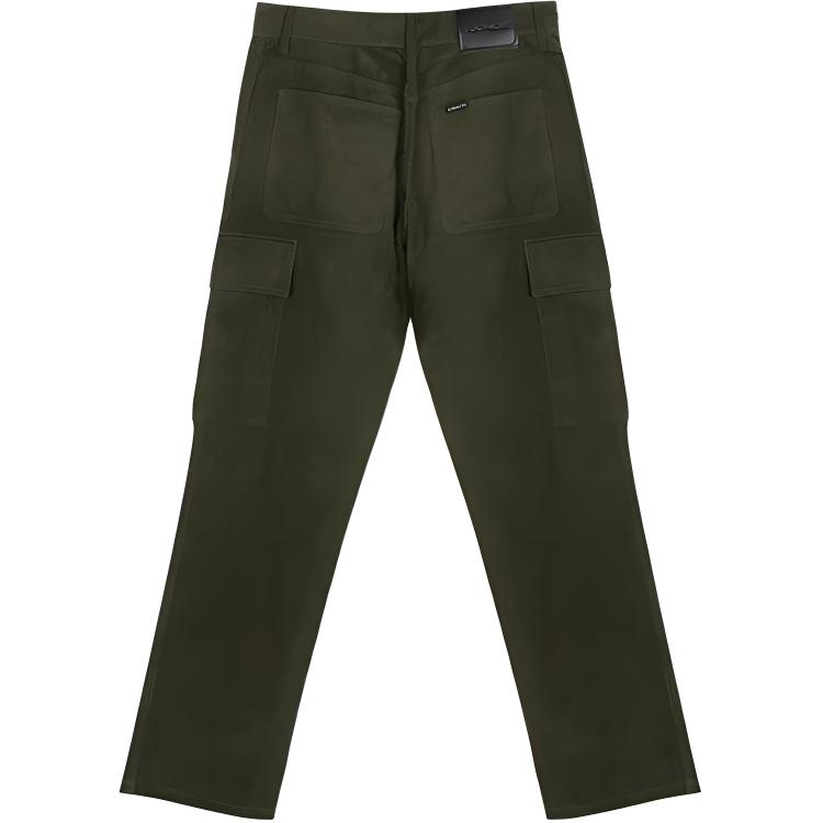 Lookbook Pantalones Verdes Utility COACH SS24 con Bolsillo de Solapa y Cierre de Cremallera CX651-CCF