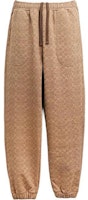 COACH SS24 Logo Drawstring Knit Jogger Pants Brown Yellow. CP979-RYU COACH SS24 Logo Drawstring Knit Jogger Pants Brown Yellow. CP979-RYU