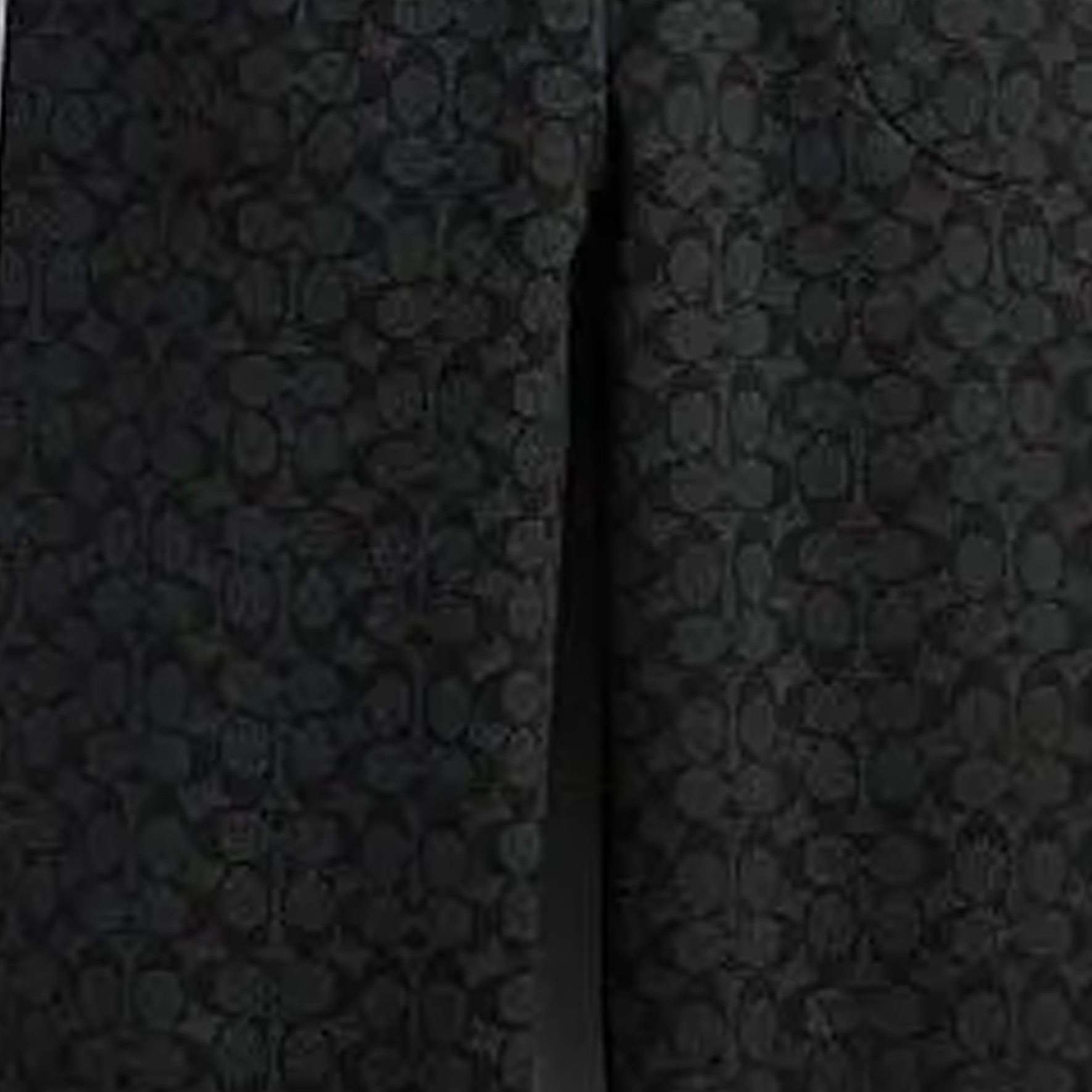 Sizing COACH SS24 标志抽绳针织休闲裤 - 炭灰色. CP979-R8E