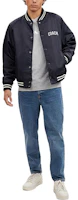 Lookbook COACH SS24 Navy Blue Logo Print Single-Breasted Jacket. CO799-RF2
