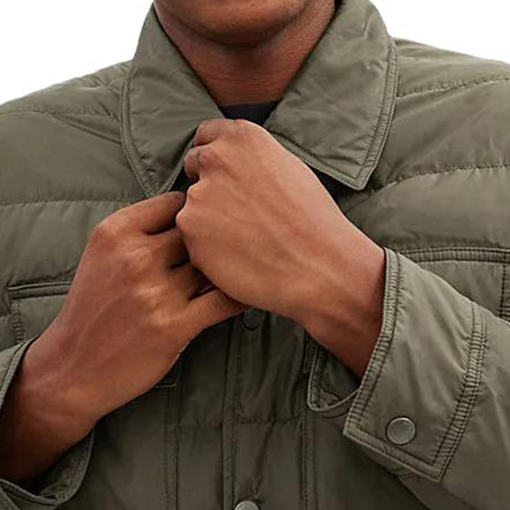 Purchase COACH SS24 Jaket Warna Solid Lengan Panjang Hijau Tua CT733-RI0