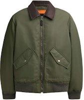 COACH SS24 Solid Color Zip-Up Collared Jacket - Green CN945-TV4 COACH SS24 Solid Color Zip-Up Collared Jacket - Green CN945-TV4