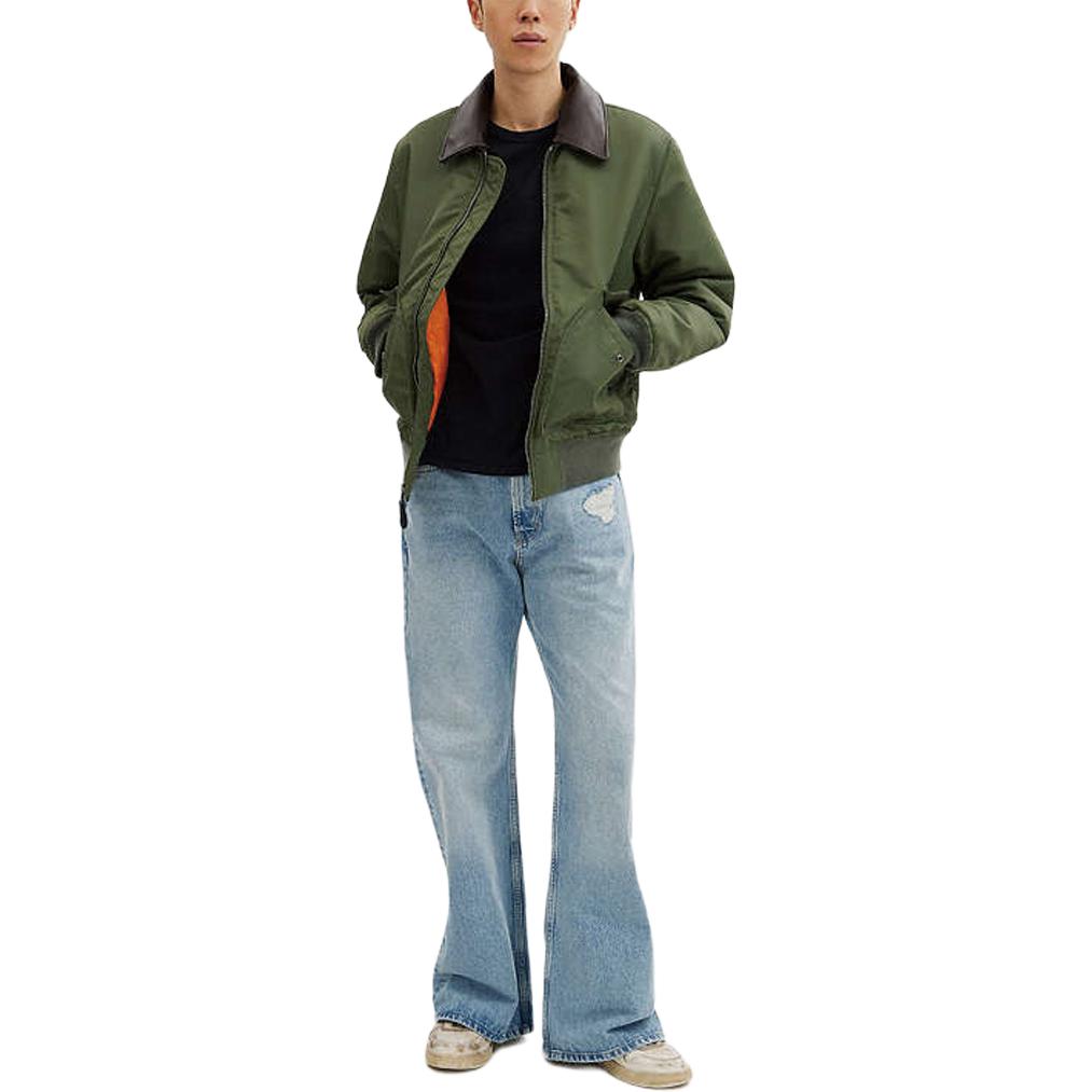 Lookbook COACH SS24 纯色拉链翻领夹克 - 绿色 CN945-TV4