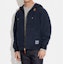 Lookbook COACH SS24 Jaket Hoodie Drawstring Solid Warna Navy Blue. CF795-NAV