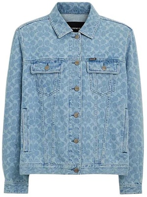 COACH SS24 Jaket Lengan Panjang Motif Washed dengan Kancing Depan. CQ835-LUN Buy COACH SS24 Jaket Lengan Panjang Motif Washed dengan Kancing Depan. CQ835-LUN