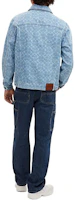 Shop COACH SS24 Washed Print Long Sleeve Button-Up Jacket. CQ835-LUN