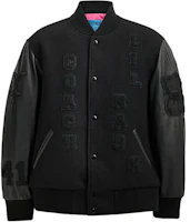 COACH SS24 Black Single-Breasted Lettering Bomber Jacket CP945-BLK COACH SS24 Black Single-Breasted Lettering Bomber Jacket CP945-BLK