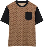 COACH SS24 Colorblock Print Crewneck Short Sleeve T-Shirt Khaki - CO789-OFZ COACH SS24 Colorblock Print Crewneck Short Sleeve T-Shirt Khaki - CO789-OFZ