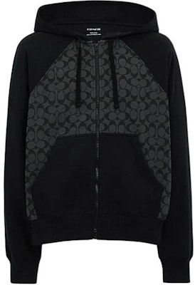 코치 SS24 컬러블록 집업 후디 차콜 그레이 CO827-R8E Order 코치 SS24 컬러블록 집업 후디 차콜 그레이 CO827-R8E