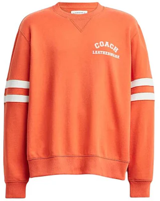 COACH SS24 字母印花燒橘色圓領長袖上衣 CN096-BNO Buy COACH SS24 字母印花燒橘色圓領長袖上衣 CN096-BNO