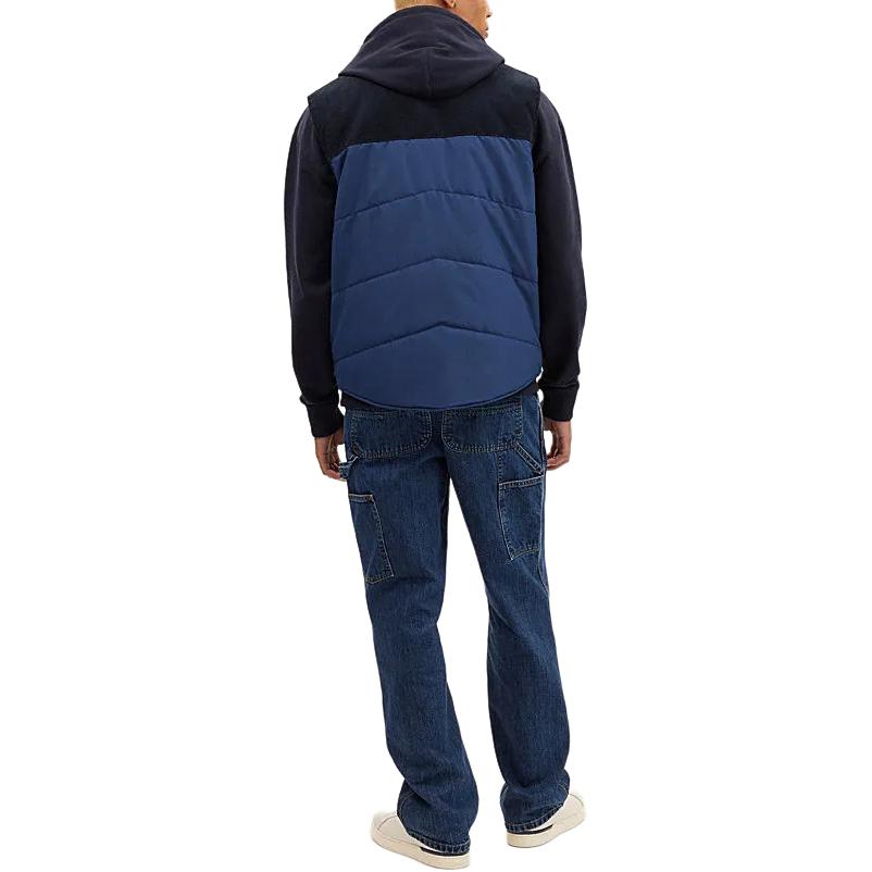 Shop COACH SS24 Logo Patch Rompi Kasual Kerah Baseball Biru Navy. CM796-NAV