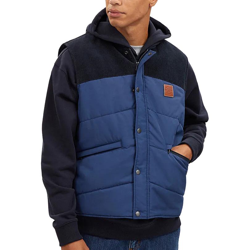 Purchase COACH SS24 Logo Patch Rompi Kasual Kerah Baseball Biru Navy. CM796-NAV