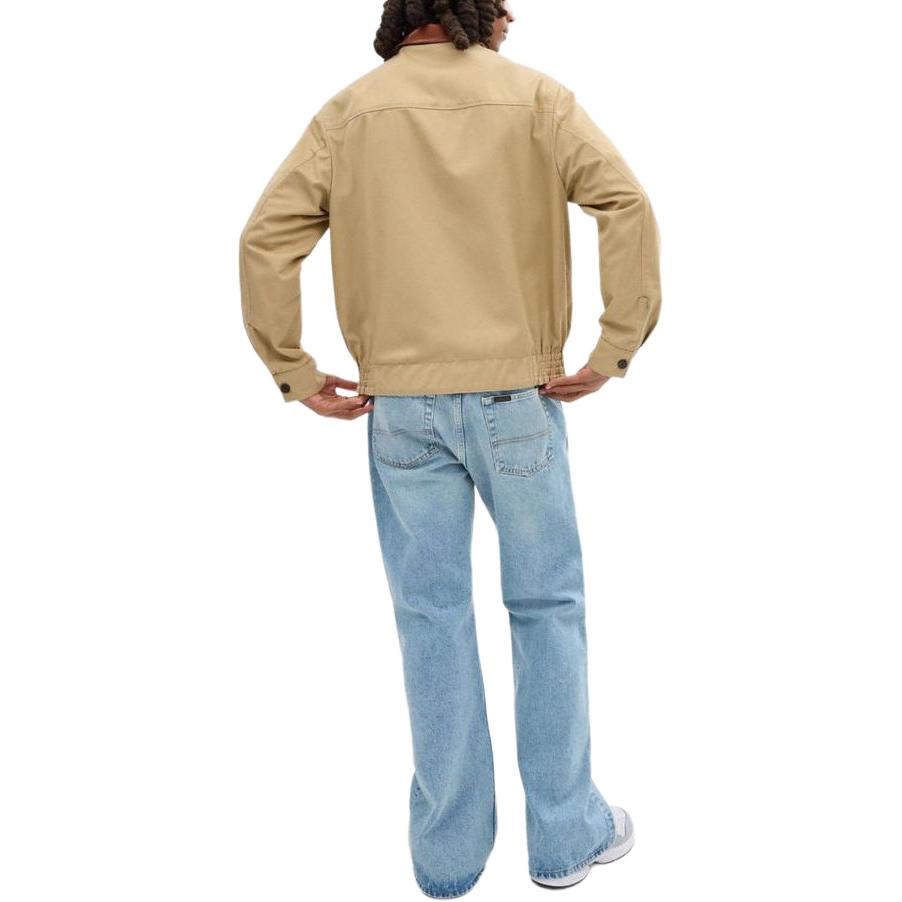 Shop COACH SS24 Logo Patch Zip Casual Jacket Khaki Menswear. CS784-RYU