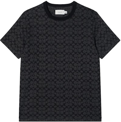 COACH SS24 ロゴプリント ユニセックス ブラック クルーネック 半袖Tシャツ. CP978-R8E Buy COACH SS24 ロゴプリント ユニセックス ブラック クルーネック 半袖Tシャツ. CP978-R8E