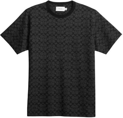 COACH SS24 ロゴプリント ユニセックス ブラック クルーネック 半袖Tシャツ. CP978-R8E Order COACH SS24 ロゴプリント ユニセックス ブラック クルーネック 半袖Tシャツ. CP978-R8E