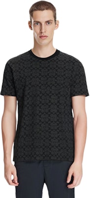 COACH SS24 ロゴプリント ユニセックス ブラック クルーネック 半袖Tシャツ. CP978-R8E Lookbook COACH SS24 ロゴプリント ユニセックス ブラック クルーネック 半袖Tシャツ. CP978-R8E