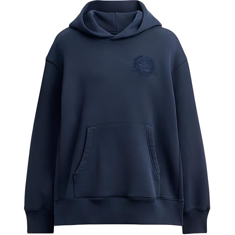 Order Sudadera Azul Marino Coach SS24 con Logo Bordado. CX653-B5H