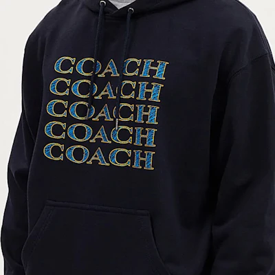 Sudadera Azul Marino Coach SS24 con Diseño de Letras Estampadas CM828-RF2 Purchase Sudadera Azul Marino Coach SS24 con Diseño de Letras Estampadas CM828-RF2