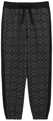 蔻驰SS24印花抽绳中腰休闲裤男士炭灰色裤子。 CP828-R8E Order 蔻驰SS24印花抽绳中腰休闲裤男士炭灰色裤子。 CP828-R8E