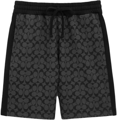 COACH SS25 Black Letter Print Drawstring Pocket Casual Shorts. CY588-R8E Order COACH SS25 Black Letter Print Drawstring Pocket Casual Shorts. CY588-R8E