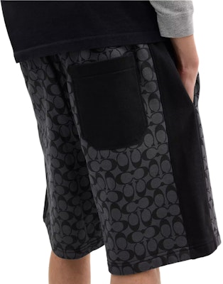 COACH SS25 Black Letter Print Drawstring Pocket Casual Shorts. CY588-R8E Purchase COACH SS25 Black Letter Print Drawstring Pocket Casual Shorts. CY588-R8E