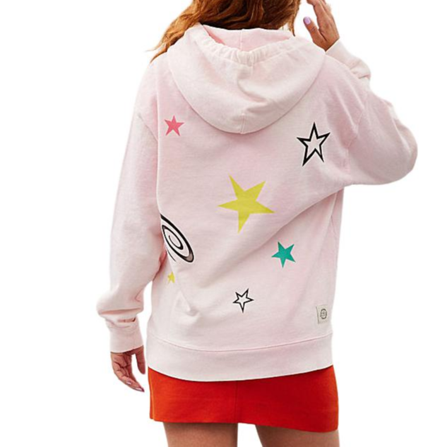 Purchase COACH Star Print Hoodie Unisex Long Sleeve Light Pink. CN988-M05