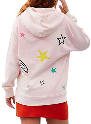 COACH Star Print Hoodie Unisex Long Sleeve Light Pink. CN988-M05 Purchase COACH Star Print Hoodie Unisex Long Sleeve Light Pink. CN988-M05