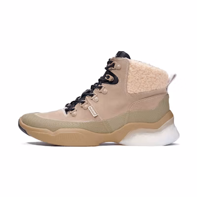 Coach Suede Logo Lace-Up Boots 'Light Brown'
