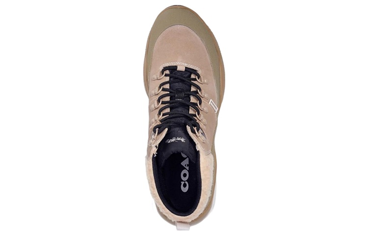 Coach Suede Logo Lace-Up Boots 'Light Brown' 圖 3
