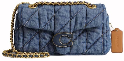 Coach Tabby Shoulder Bag 20 With Quilting Brass/Indigo Coach Tabby Shoulder Bag 20 With Quilting Brass/Indigo