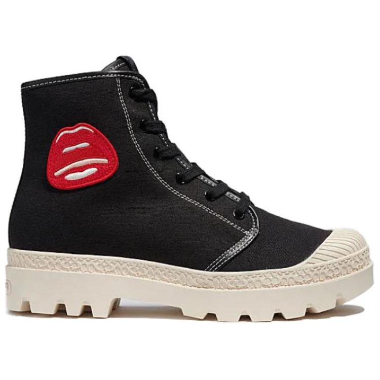 Purchase Coach Tom Wesselmann x Leather Fabric Casual Lace-Up Ankle Boot 'Black' CA432_BLK