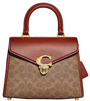 コーチ トップハンドル シグネチャーキャンバス サミー タン/ラスト Buy コーチ トップハンドル シグネチャーキャンバス サミー タン/ラスト