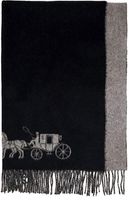 COACH Syal Unisex Panjang Wol dengan Rumbai - Fleece Kulit Domba Hangat 4622-BKHG Order COACH Syal Unisex Panjang Wol dengan Rumbai - Fleece Kulit Domba Hangat 4622-BKHG