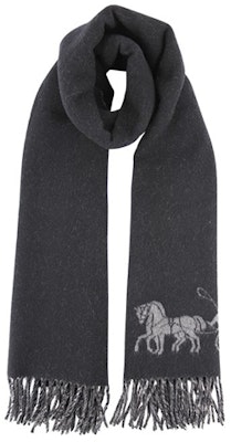 COACH Syal Unisex Panjang Wol dengan Rumbai - Fleece Kulit Domba Hangat 4622-BKHG Lookbook COACH Syal Unisex Panjang Wol dengan Rumbai - Fleece Kulit Domba Hangat 4622-BKHG