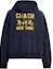 Order COACH Unisex Navy Blue Hoodie with Carriage Print and Ribbed Details. CBD23-B5H