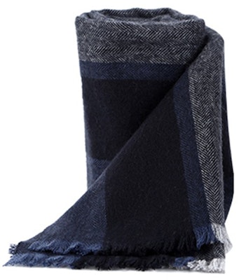 COACH 유니섹스 스트라이프 스카프 블루/블랙/그레이 76059-RIB Lookbook COACH 유니섹스 스트라이프 스카프 블루/블랙/그레이 76059-RIB