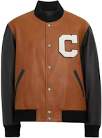 COACH Varsity Leather Jacket Brown Single-Breasted Long-Sleeve CO800-WBQ COACH Varsity Leather Jacket Brown Single-Breasted Long-Sleeve CO800-WBQ