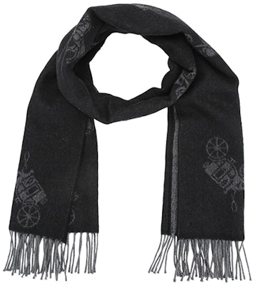 COACH Syal Campuran Wol dan Cashmere Unisex Hitam dengan Logo Kereta. F76387-BLK Lookbook COACH Syal Campuran Wol dan Cashmere Unisex Hitam dengan Logo Kereta. F76387-BLK