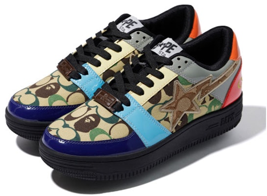 Coach x A Bathing Ape Bapesta Low 'Multi' 1G23 191 903 Lookbook Coach x A Bathing Ape Bapesta Low 'Multi' 1G23 191 903