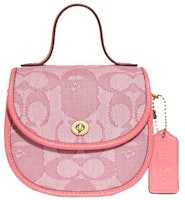 Coach x BAPE Mini Top Handle Saddle Bag Signature Jacquard Brass/Taffy Coach x BAPE Mini Top Handle Saddle Bag Signature Jacquard Brass/Taffy