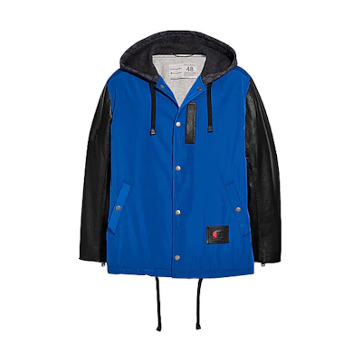 COACH Champion Colorblock Hooded Zip Casual Jacket Blue 3373-BTA
