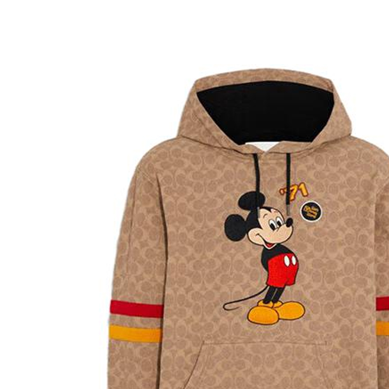 COACH Disney SS22 Mickey Print Striped Hoodie  Beige. C9479-RYU 圖 6