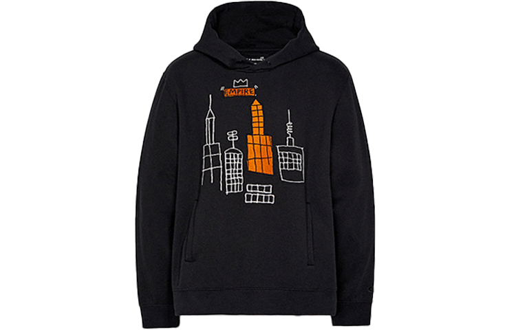Order COACH x Jean-Michel Basquiat Abstract City Hoodie Black Pullover C5205-BLK