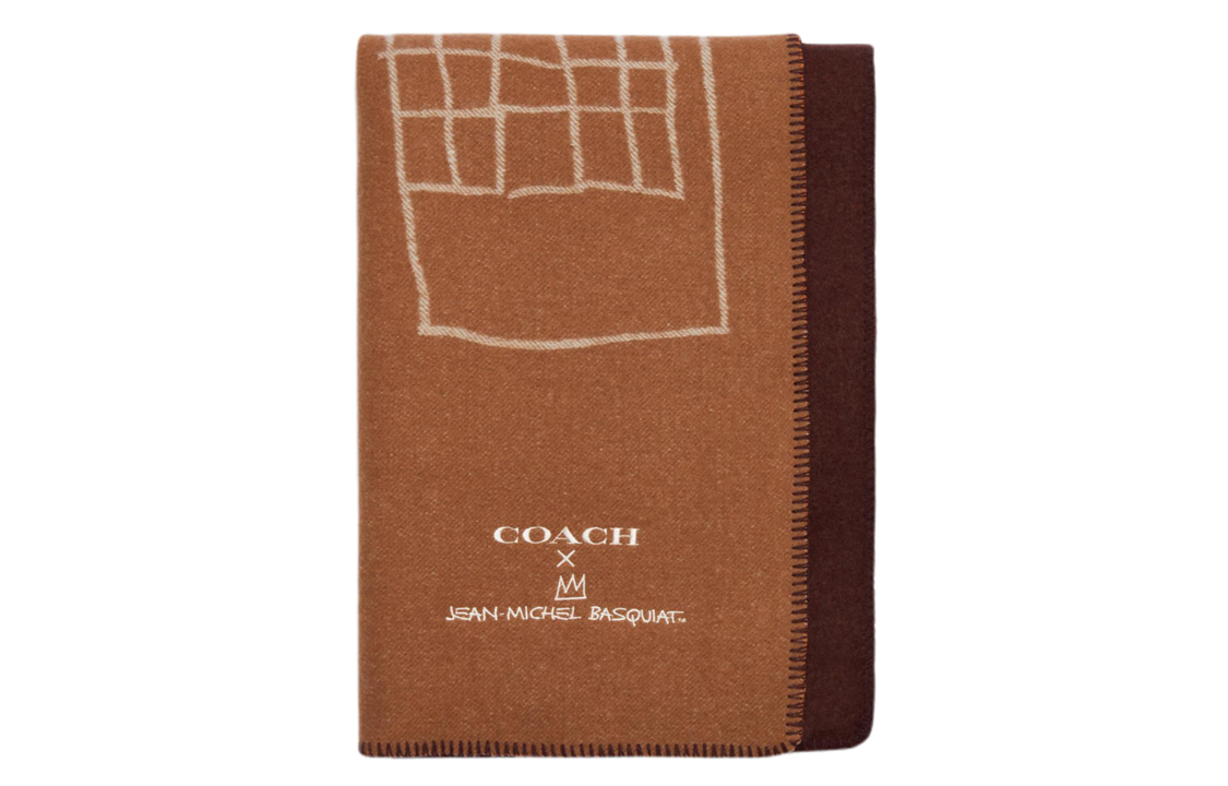 COACH x Jean-Michel Basquiat Large Brown Scarf C5060-CAM