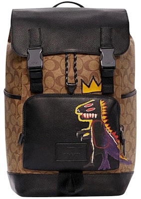 Coach x Jean Michel Basquait Ransel Track Hitam/Coklat Antik Buy Coach x Jean Michel Basquait Ransel Track Hitam/Coklat Antik