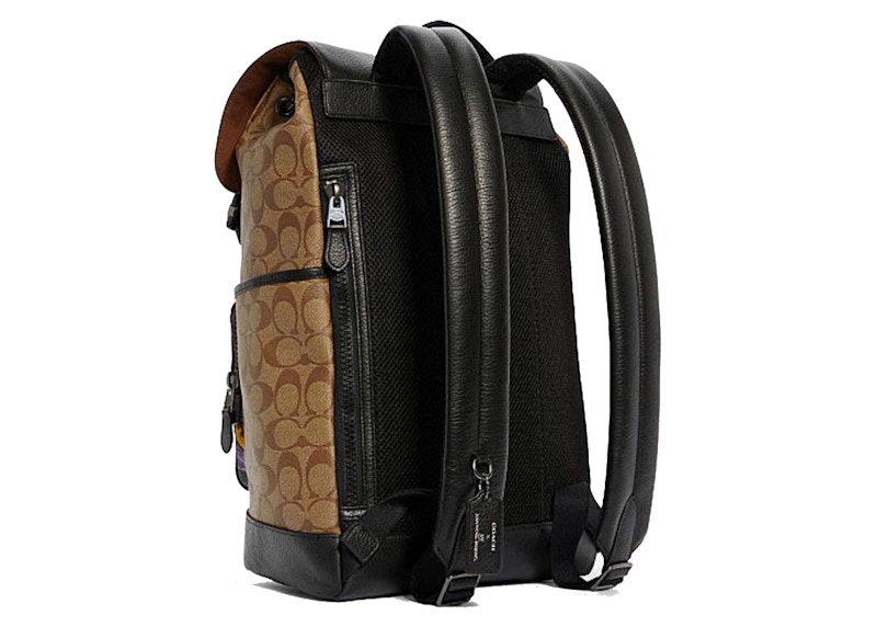 Order Coach x Jean Michel Basquait Ransel Track Hitam/Coklat Antik