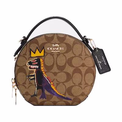 Coach x Michel Basquiat Signature Canteen Crossbody Bag Small Brown
